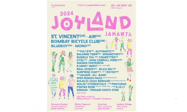 St. Vincent dan Air Lengkapi Joyland Jakarta 2024