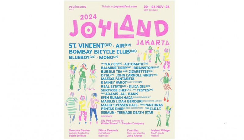 St. Vincent dan Air Lengkapi Joyland Jakarta 2024