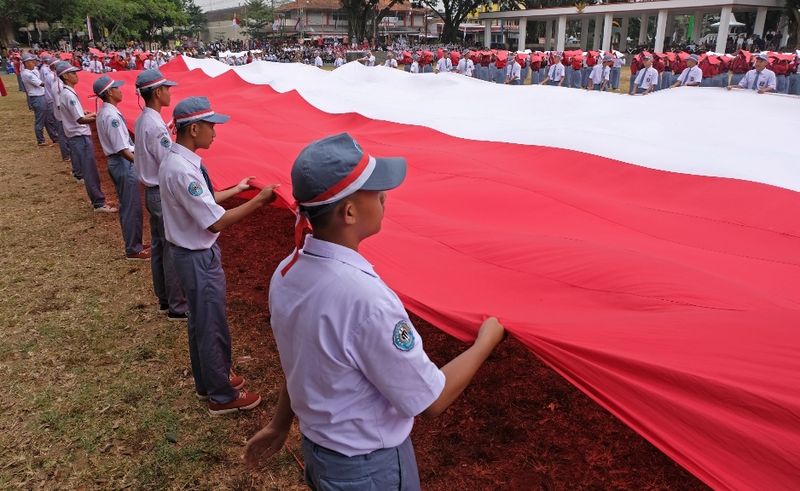 Pagi ini Berlangsung Kirab Bendara Merah Putih dari Monas ke IKN