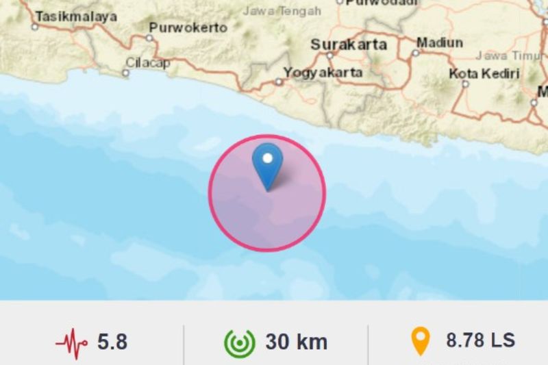 BMKG Catat 31 Kali Gempa Susulan di Yogyakarta