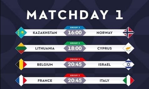 Countries League Malam ini, Italia Ditantang Prancis