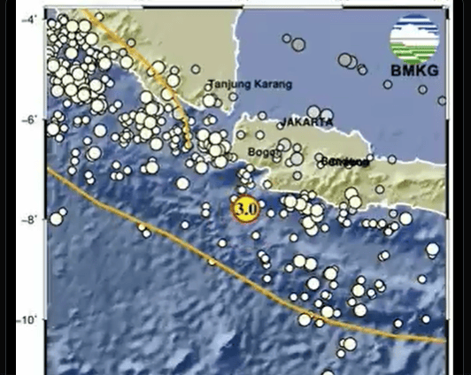 Gempa M3.0 Guncang Bayah Banten