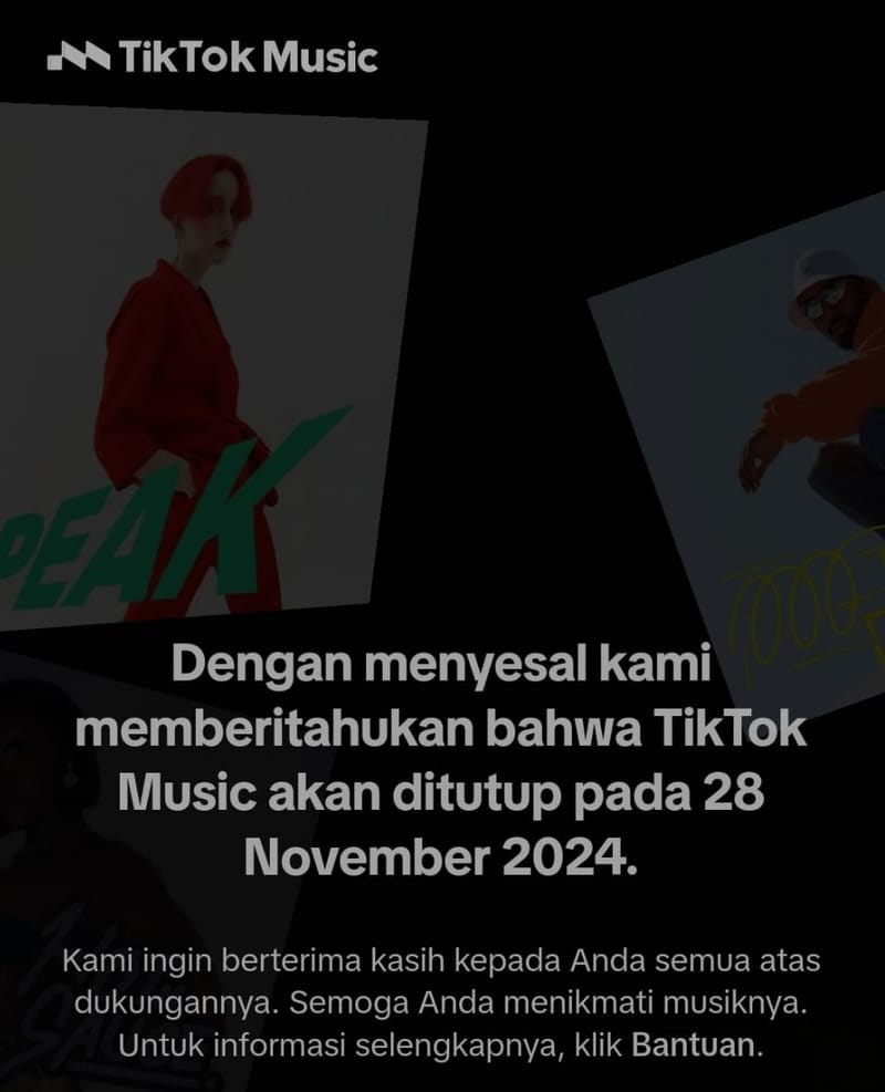 Tiktok Music Tutup 28 November, Bagaimana dengan Data Pengguna?