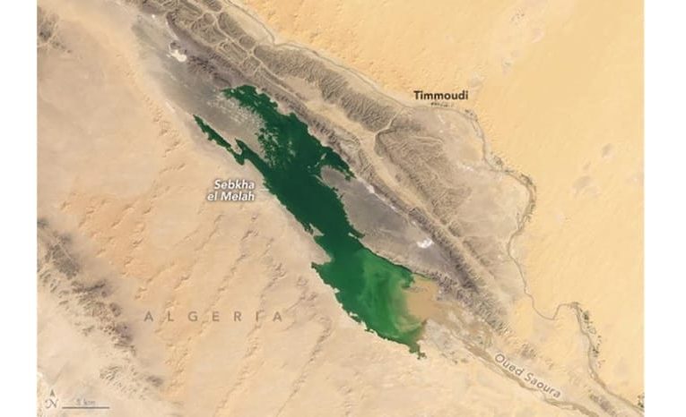 Satelit Rekam Danau Raksasa Muncul di Gurun Sahara