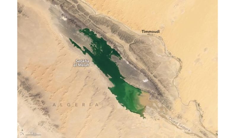 Satelit Rekam Danau Raksasa Muncul di Gurun Sahara