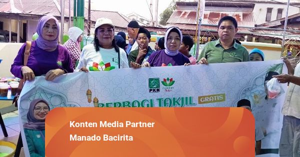 PKB Sulut dan Perempuan Bangsa Berbagi Makanan Berbuka Puasa untuk Warga Manado