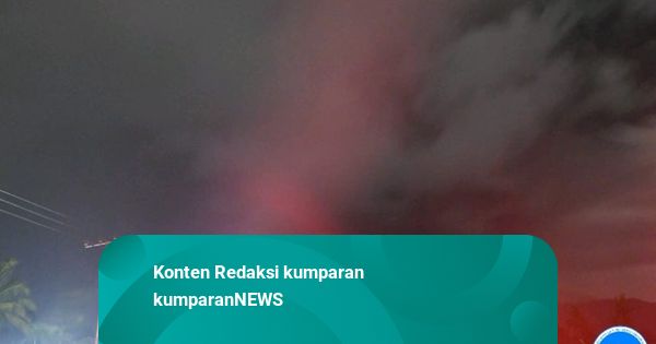 Gunung Lewotobi Laki-laki Erupsi, Terdengar Ledakan hingga Hujan Kerikil & Debu