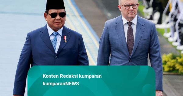 Foto: Prabowo Sambut Hangat PM Australia di Istana Merdeka