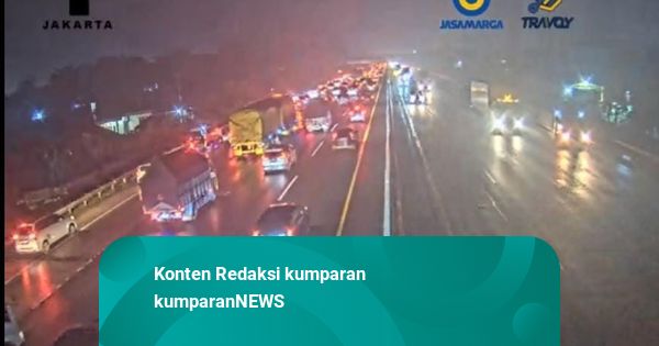 Tol Japek Arah Jakarta Masih Macet Senin Dini Hari, Ini Titiknya